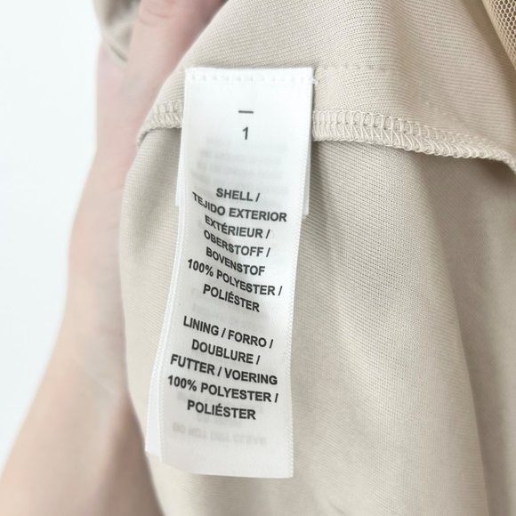 NWT Adrianna Papell BHLDN Bryce Pearl Beaded Long Gown in Champagne - Picture 8 of 9